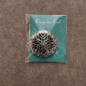 Origami Owl Silver Sentiments Twist Locket Face With Swarovski Crystals